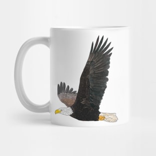 American Bald Eagle Detailed Drawing Mug